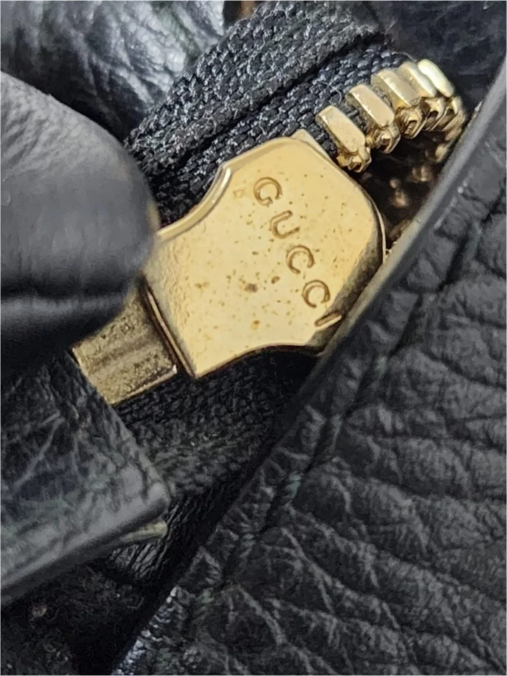 Authentic Gucci Interlocking G Hobo Bag Black